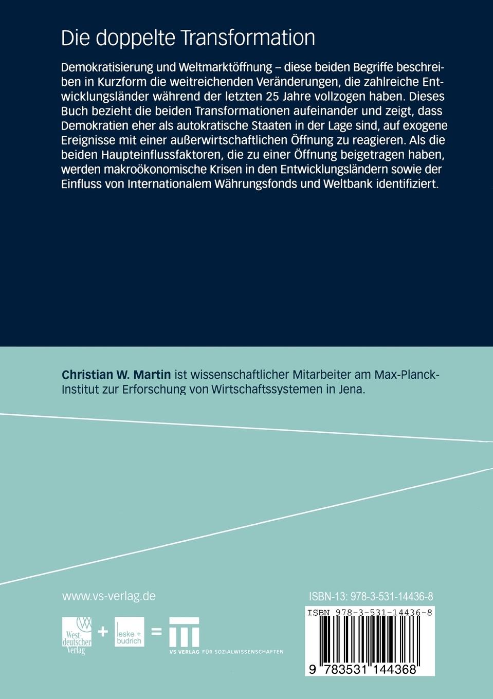 Rückseitencover Die doppelte Transformation