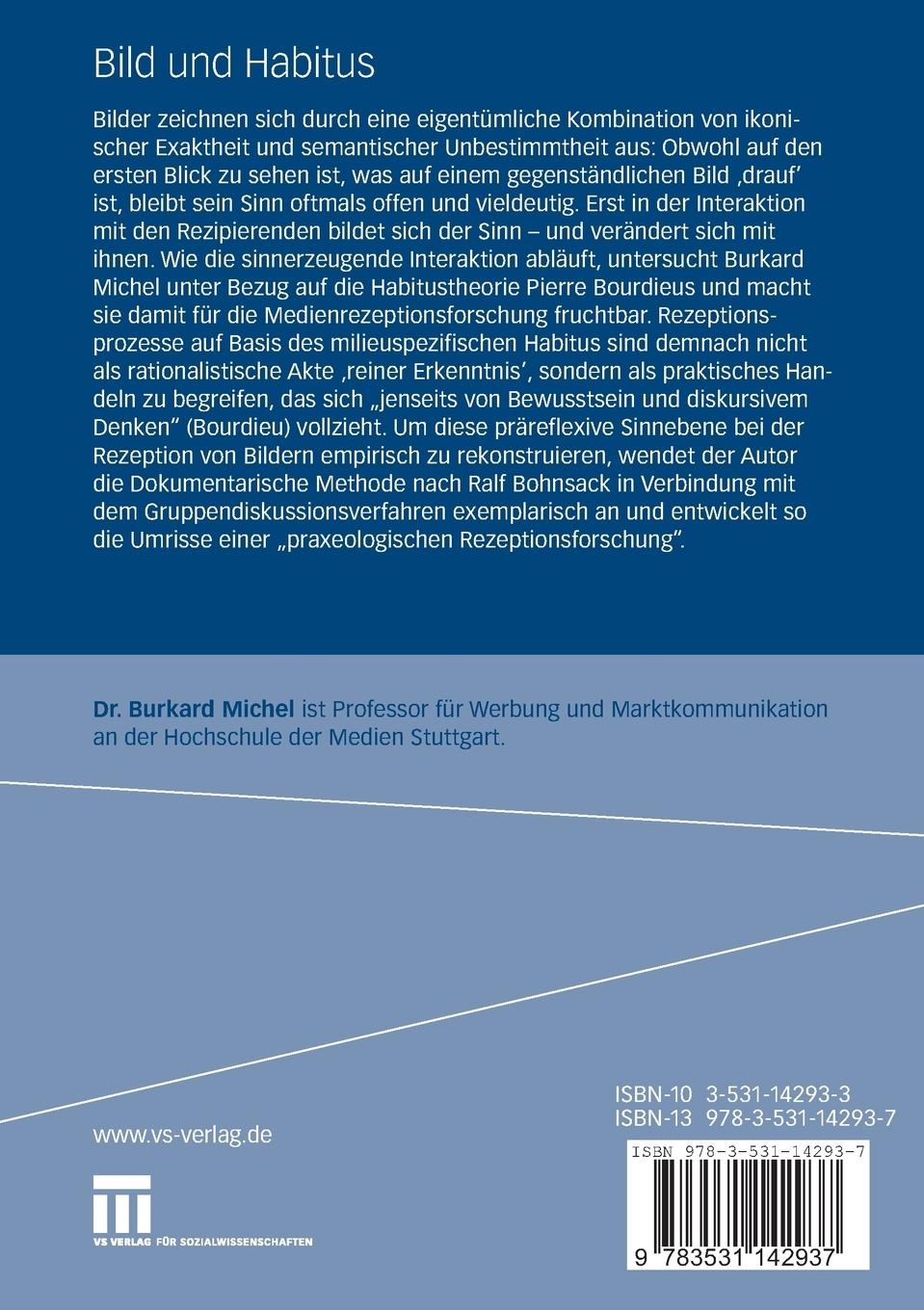 Rückseitencover Bild und Habitus