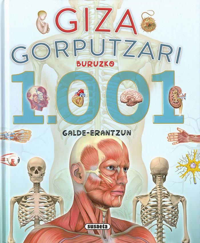 Vorderes Coverbild Giza gorputzari buruzko 1001 galde-erantzun