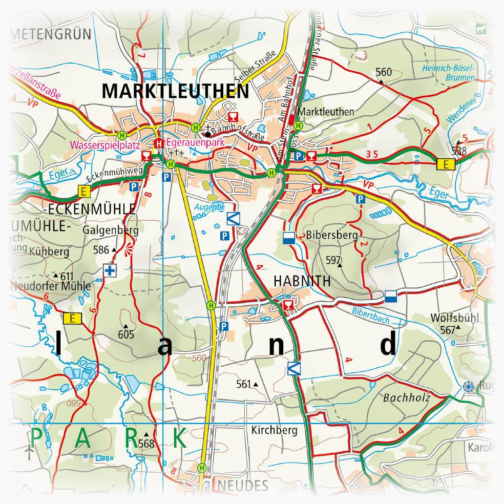 Beispielinhalt (Bild) Fichtelgebirge 1:50 000