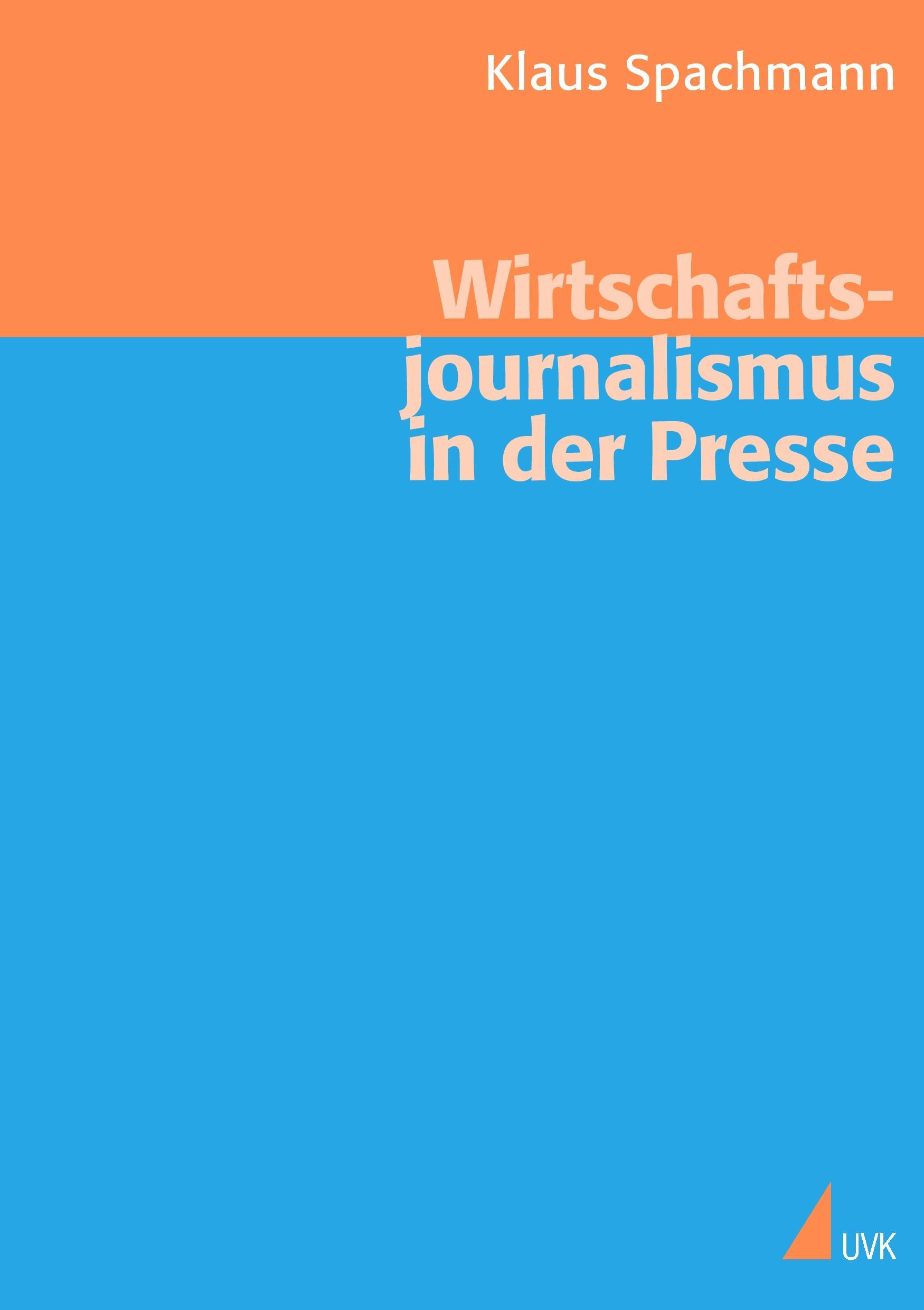 Vorderes Coverbild Wirtschaftsjournalismus in der Presse