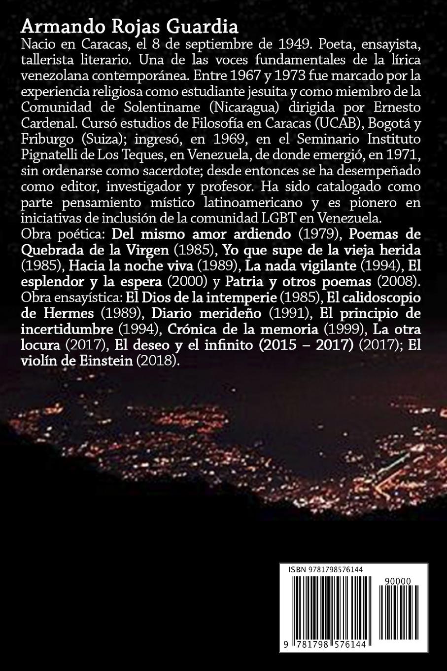 Rückseitencover Hacia la noche viva