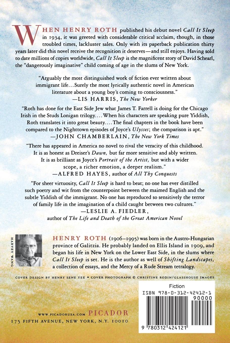 Rückseitencover Call It Sleep