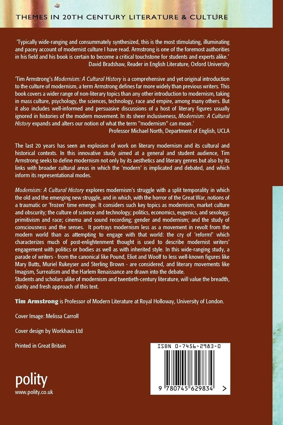 Rückseitencover Modernism