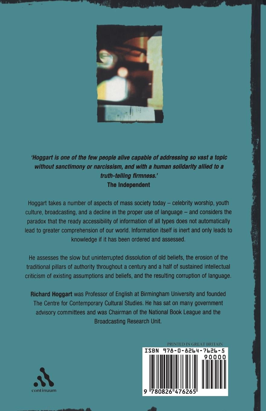 Rückseitencover Mass Media in a Mass Society