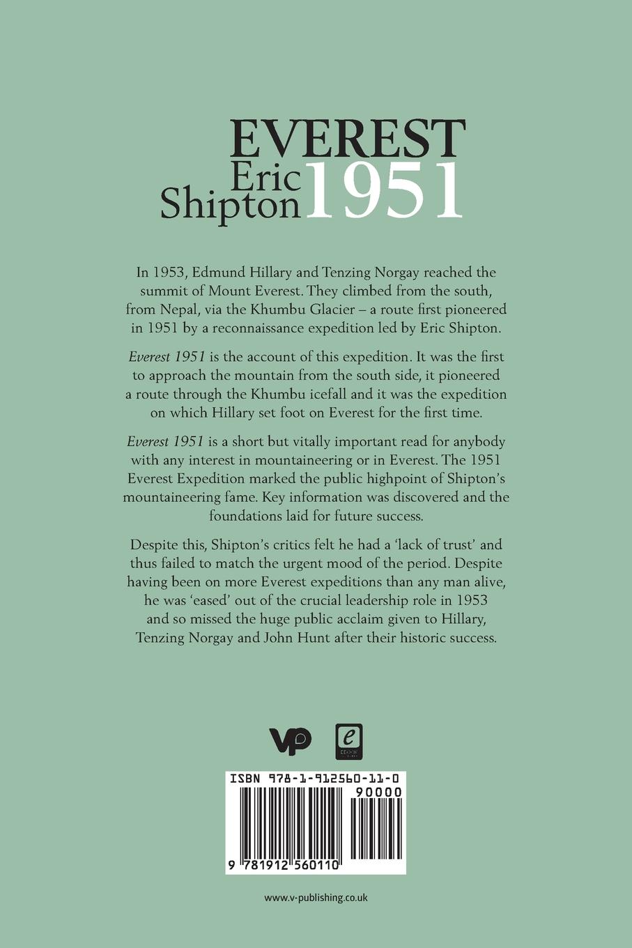 Rückseitencover Everest 1951