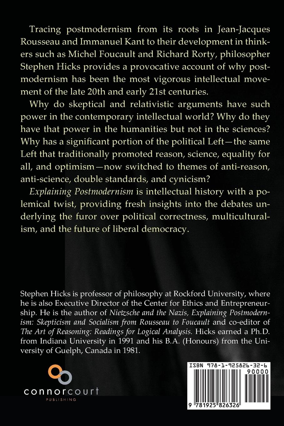 Rückseitencover Explaining Postmodernism