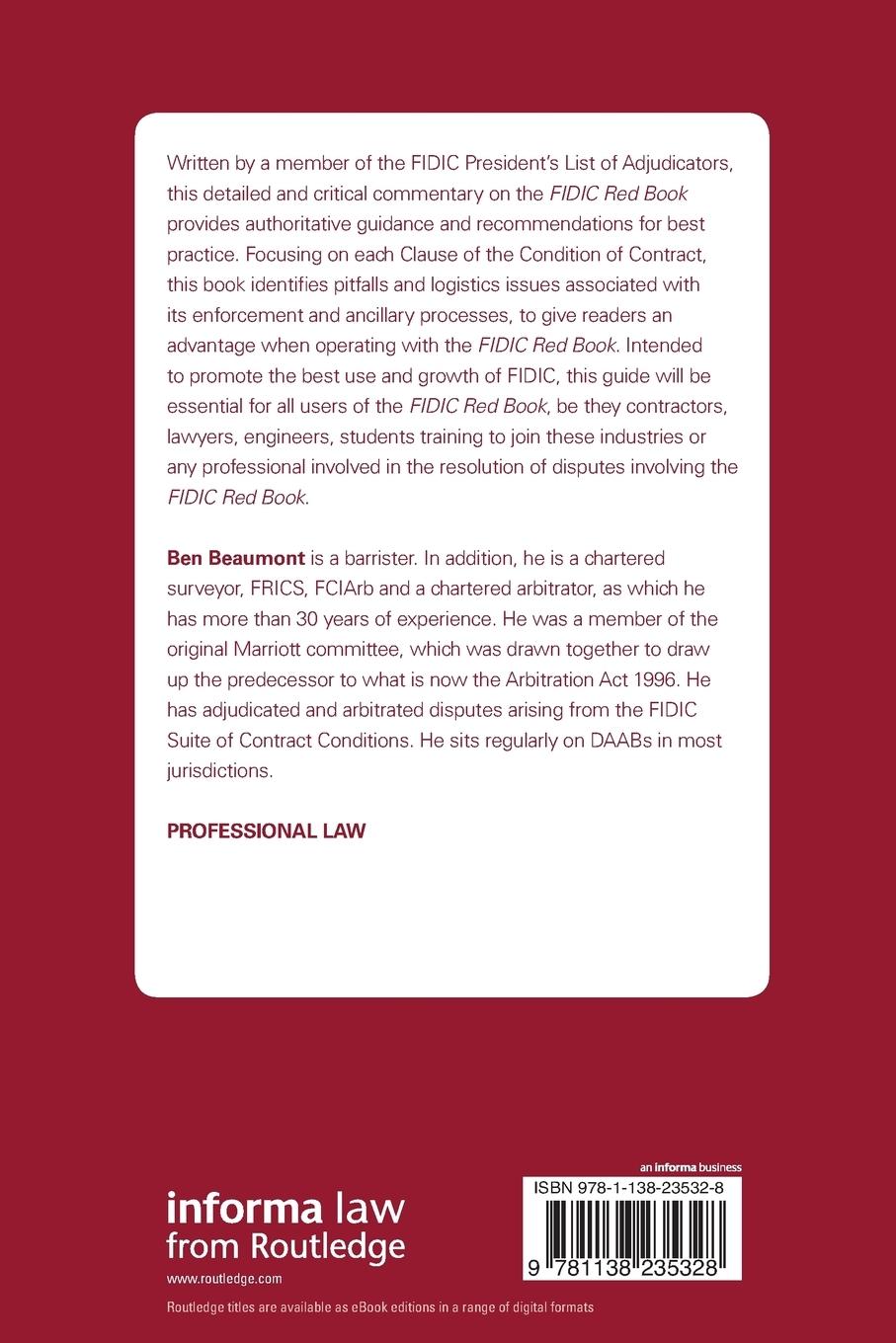 Rückseitencover FIDIC Red Book