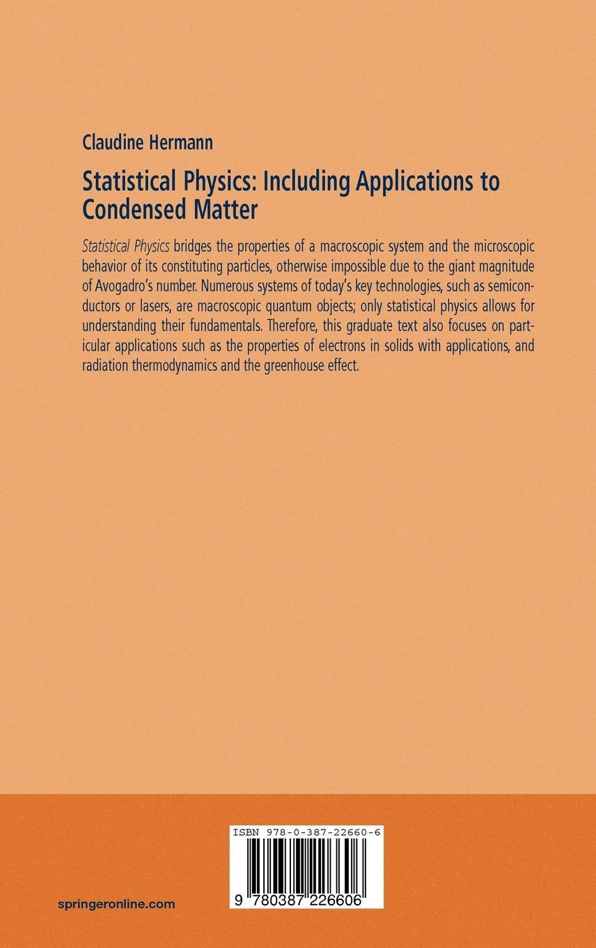 Rückseitencover Statistical Physics