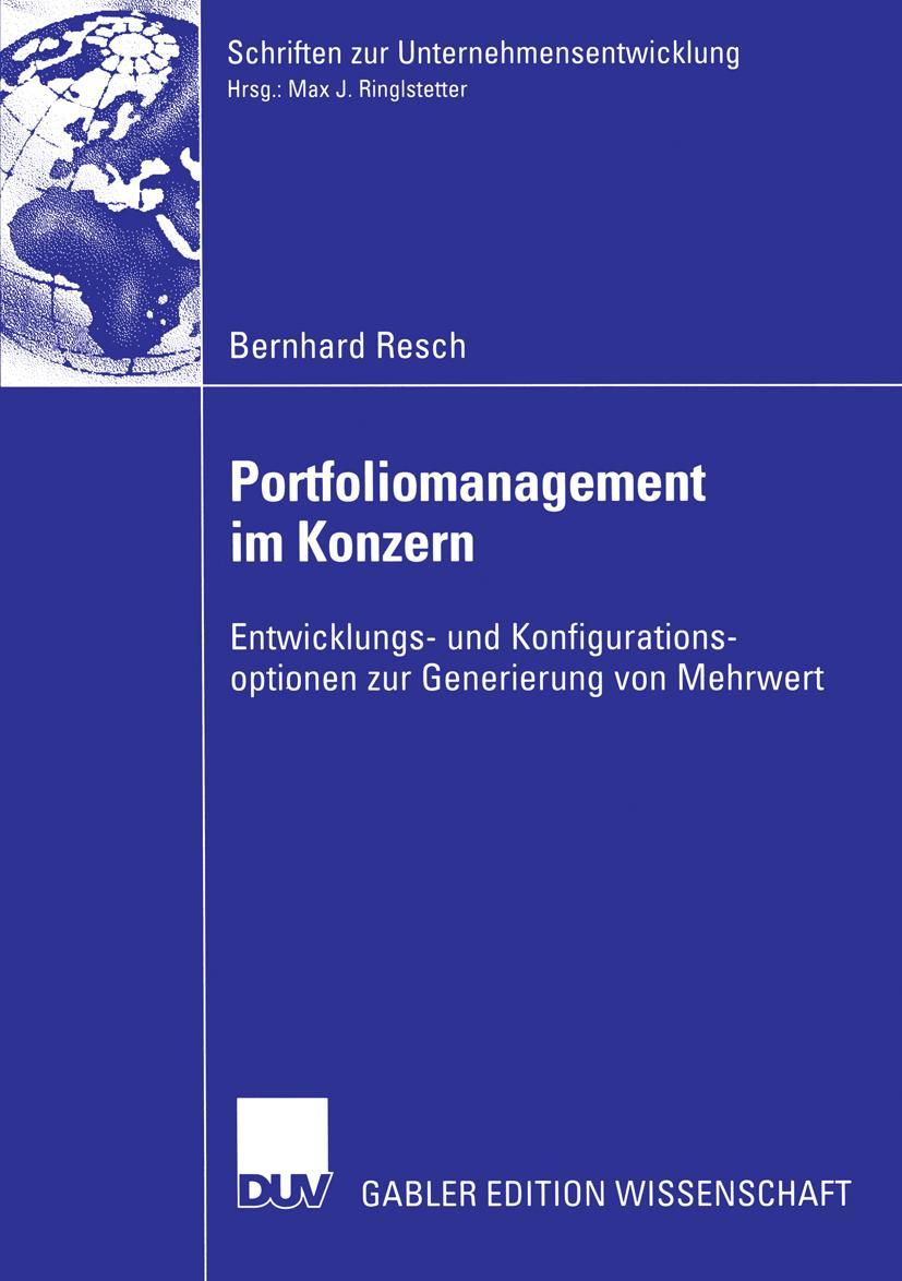 Vorderes Coverbild Portfoliomanagement im Konzern