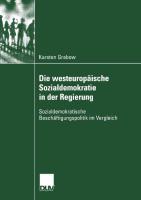Vorderes Coverbild Die westeuropäische Sozialdemokratie in der Regierung
