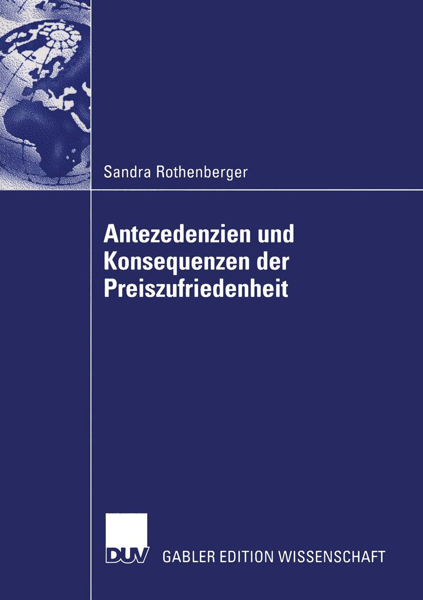 Vorderes Coverbild Antezedenzien und Konsequenzen der Preiszufriedenheit