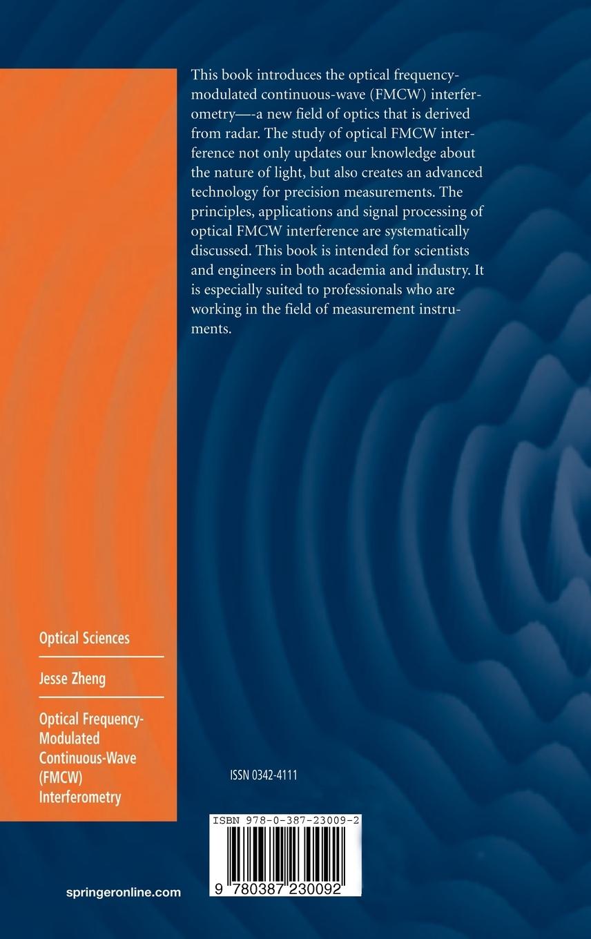 Rückseitencover Optical Frequency-Modulated Continuous-Wave (FMCW) Interferometry