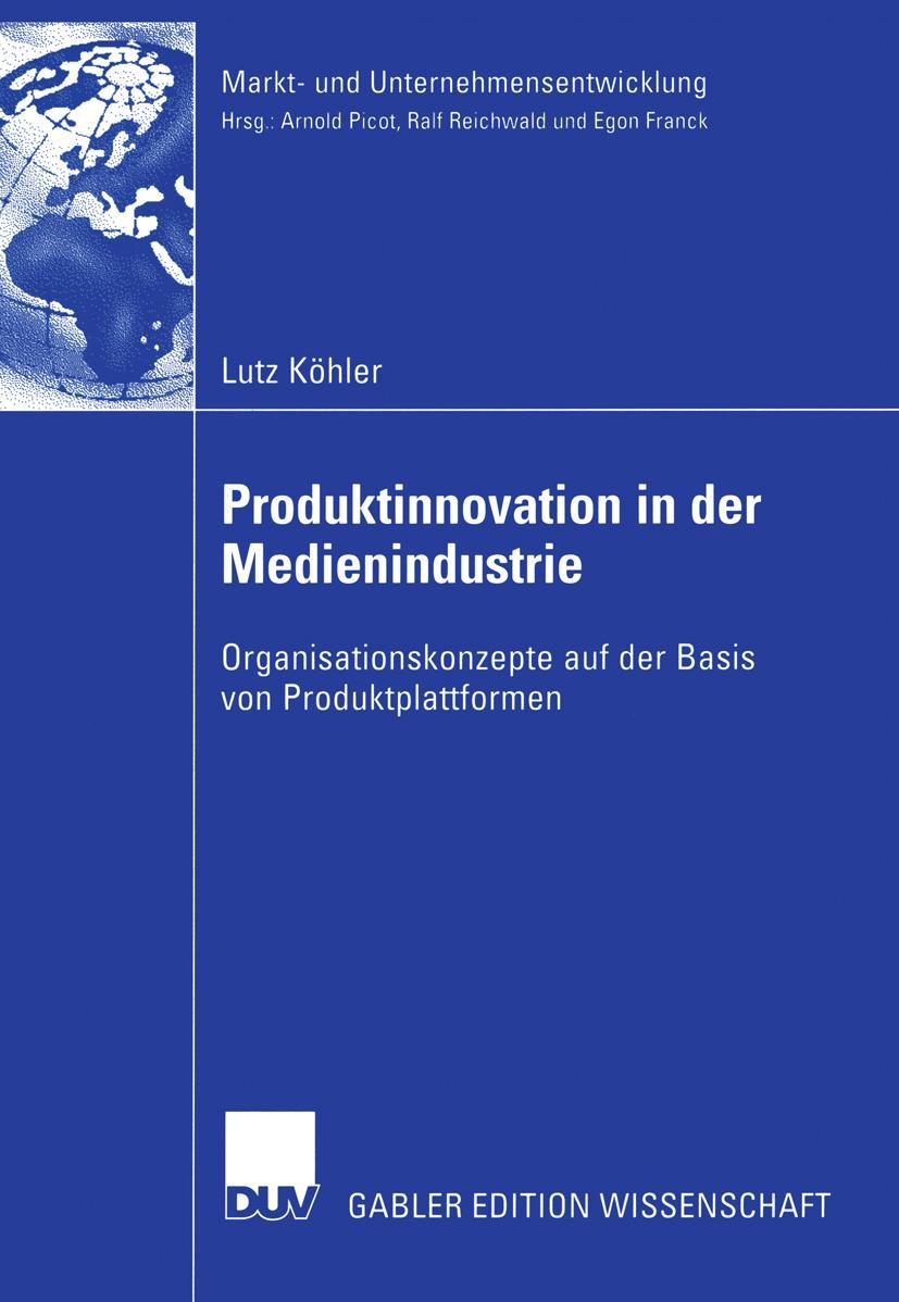Vorderes Coverbild Produktinnovation in der Medienindustrie