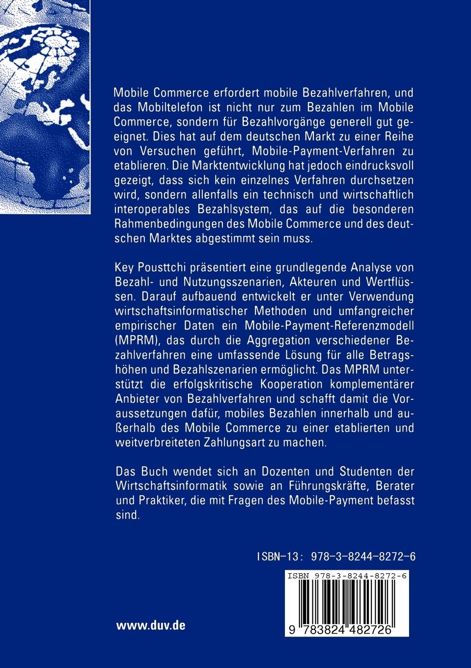 Rückseitencover Mobile Payment in Deutschland