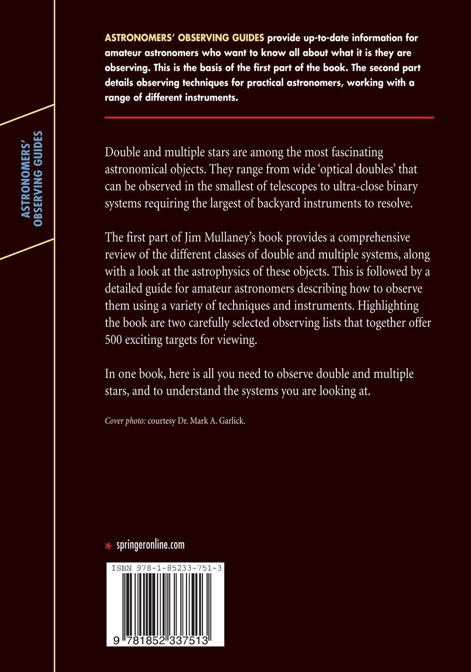 Rückseitencover Double & Multiple Stars, and How to Observe Them