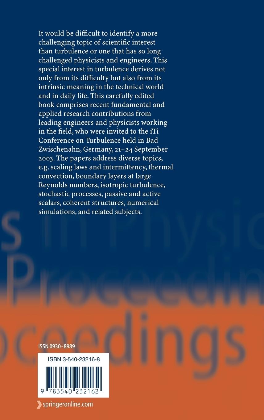 Rückseitencover Progress in Turbulence