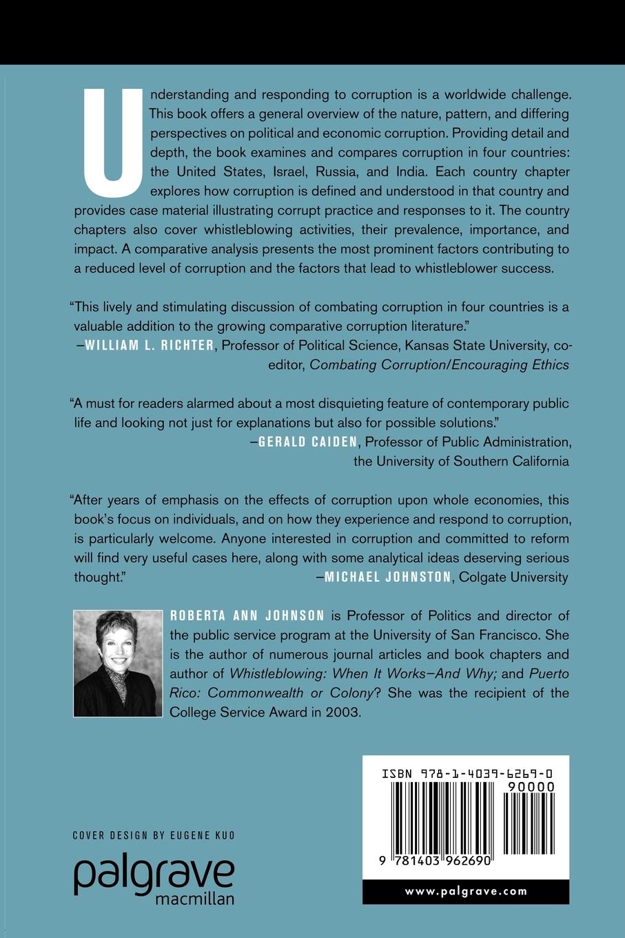 Rückseitencover The Struggle Against Corruption