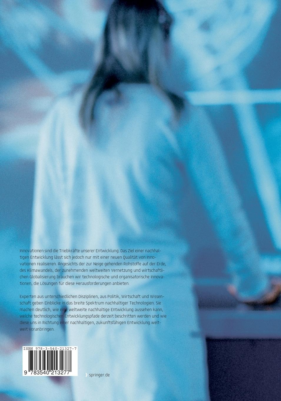 Rückseitencover Erde 2.0 - Technologische Innovationen als Chance für eine nachhaltige Entwicklung?