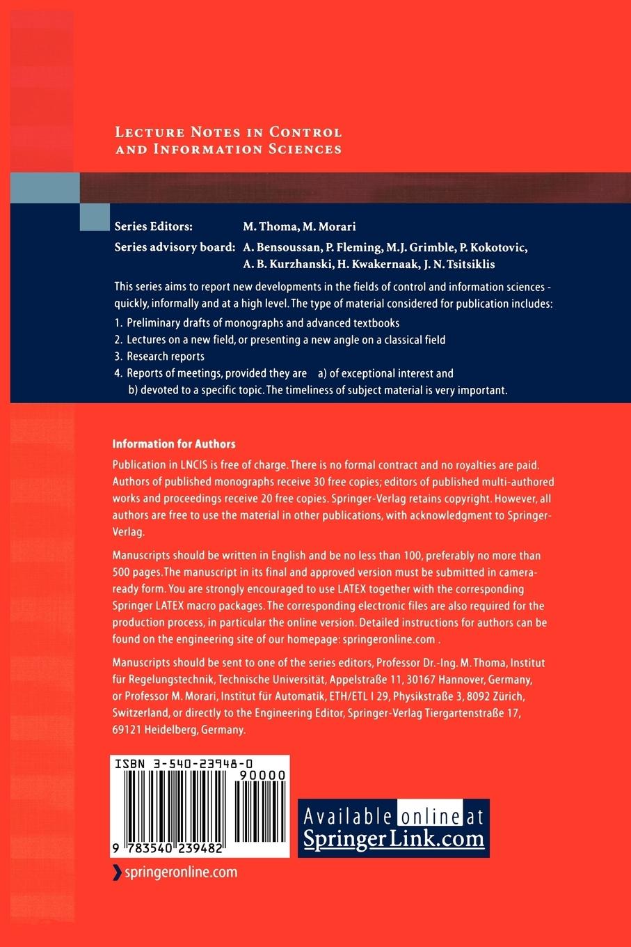 Rückseitencover Positive Polynomials in Control