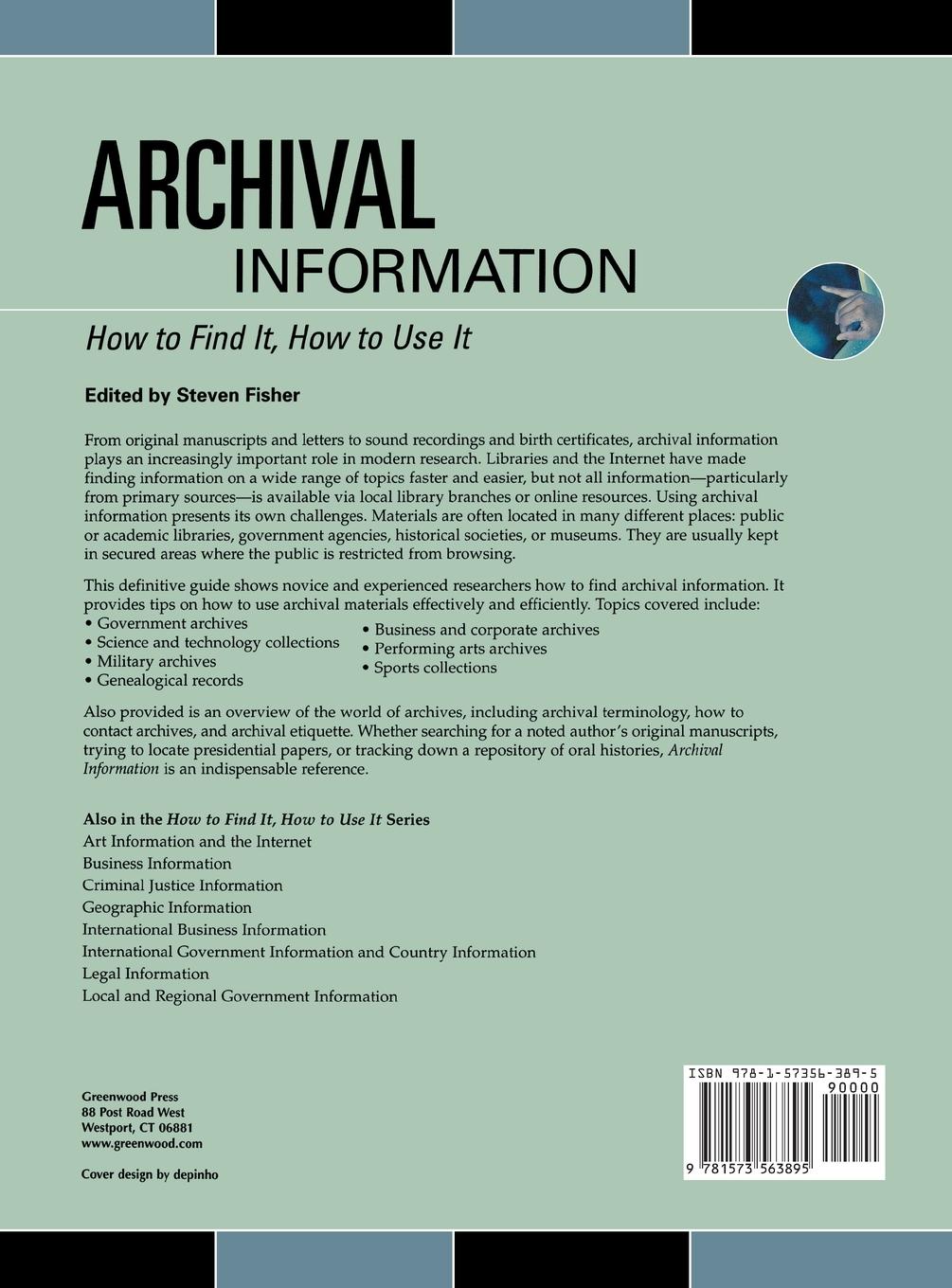 Rückseitencover Archival Information