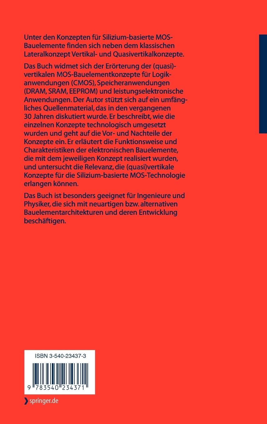 Rückseitencover Konzepte siliziumbasierter MOS-Bauelemente