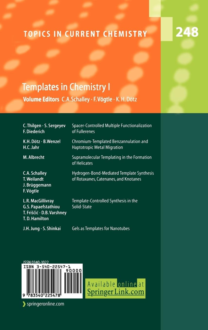 Rückseitencover Templates in Chemistry I