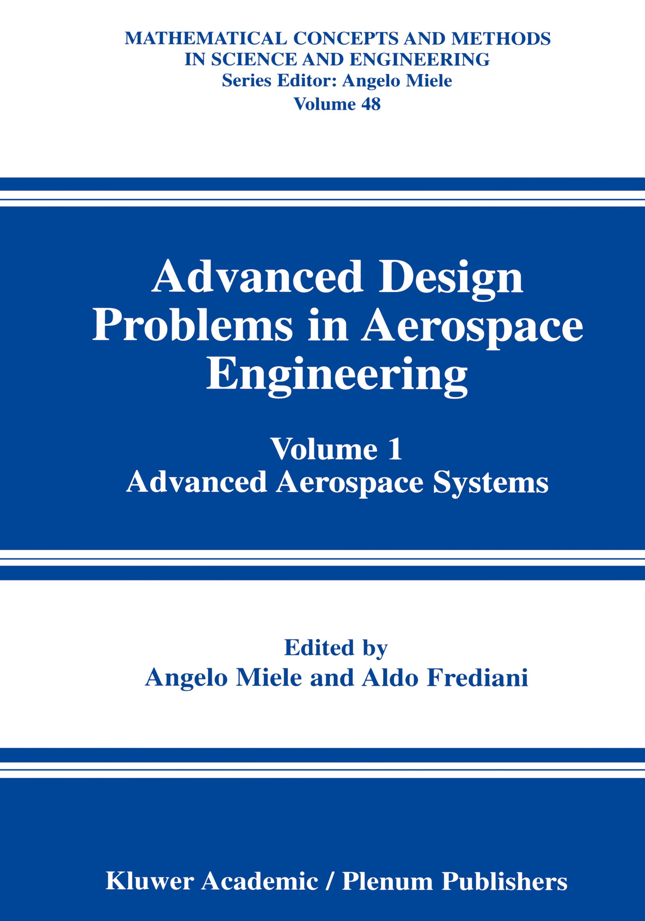 Vorderes Coverbild Advanced Design Problems in Aerospace Engineering