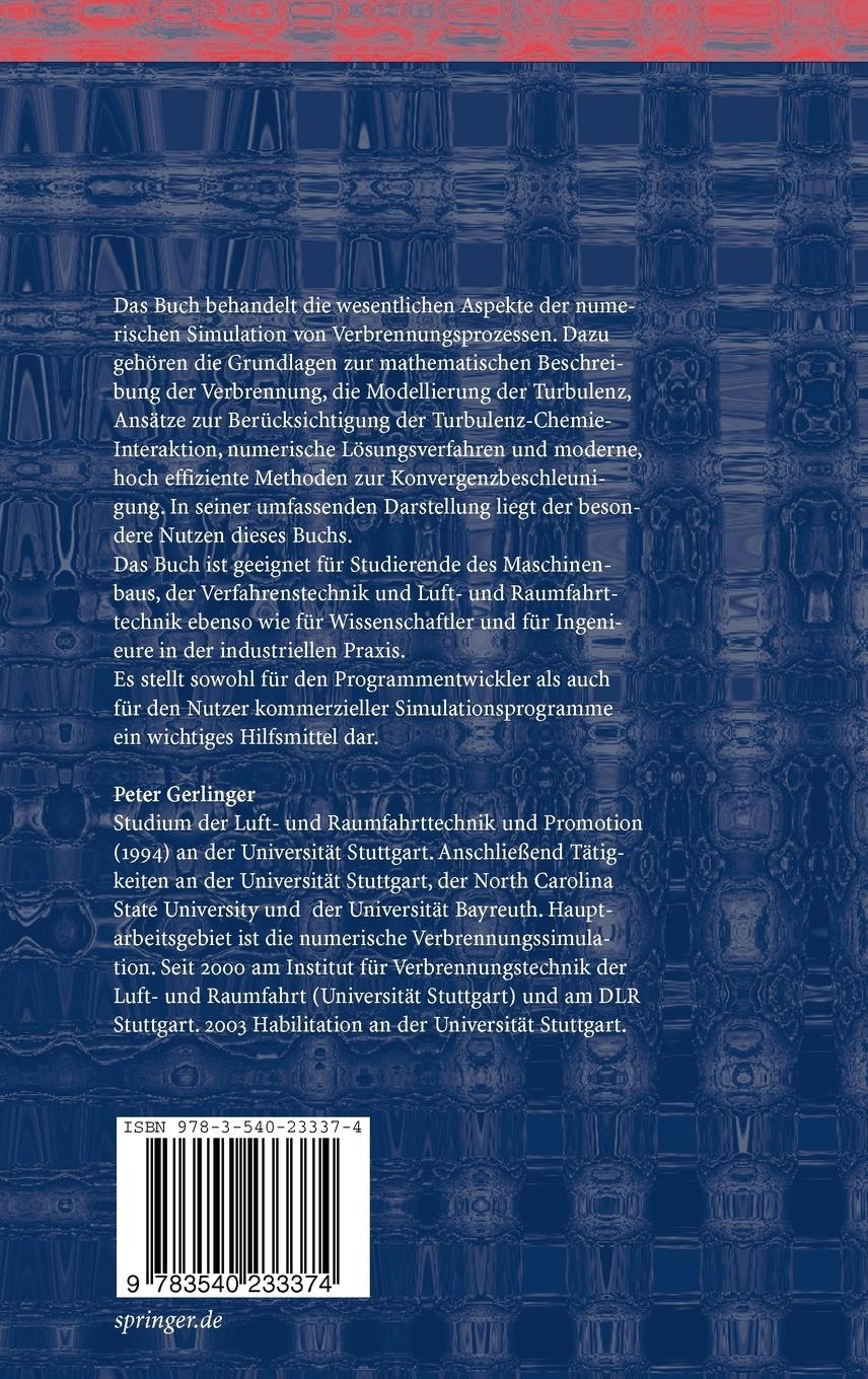 Rückseitencover Numerische Verbrennungssimulation