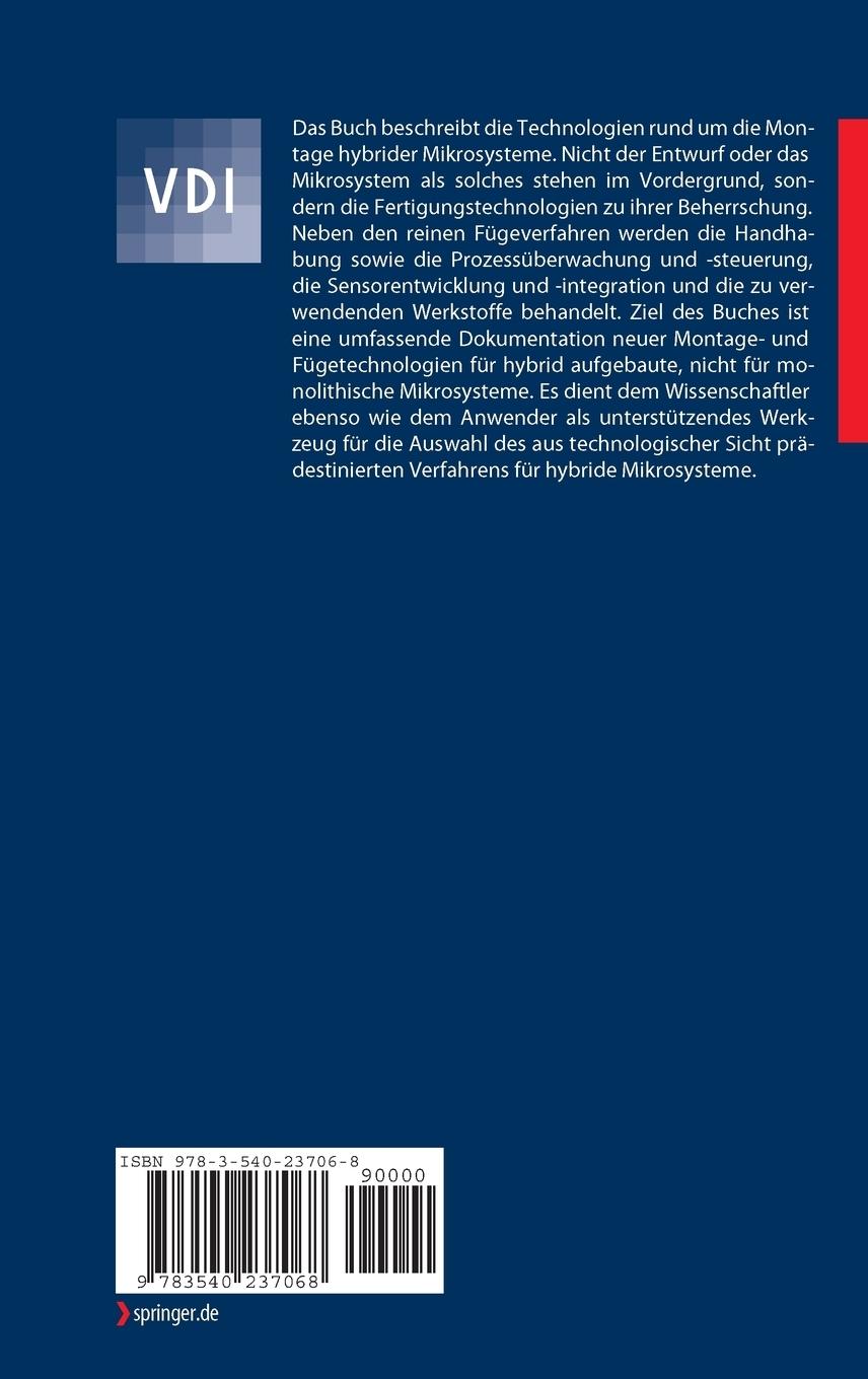 Rückseitencover Montage hybrider Mikrosysteme