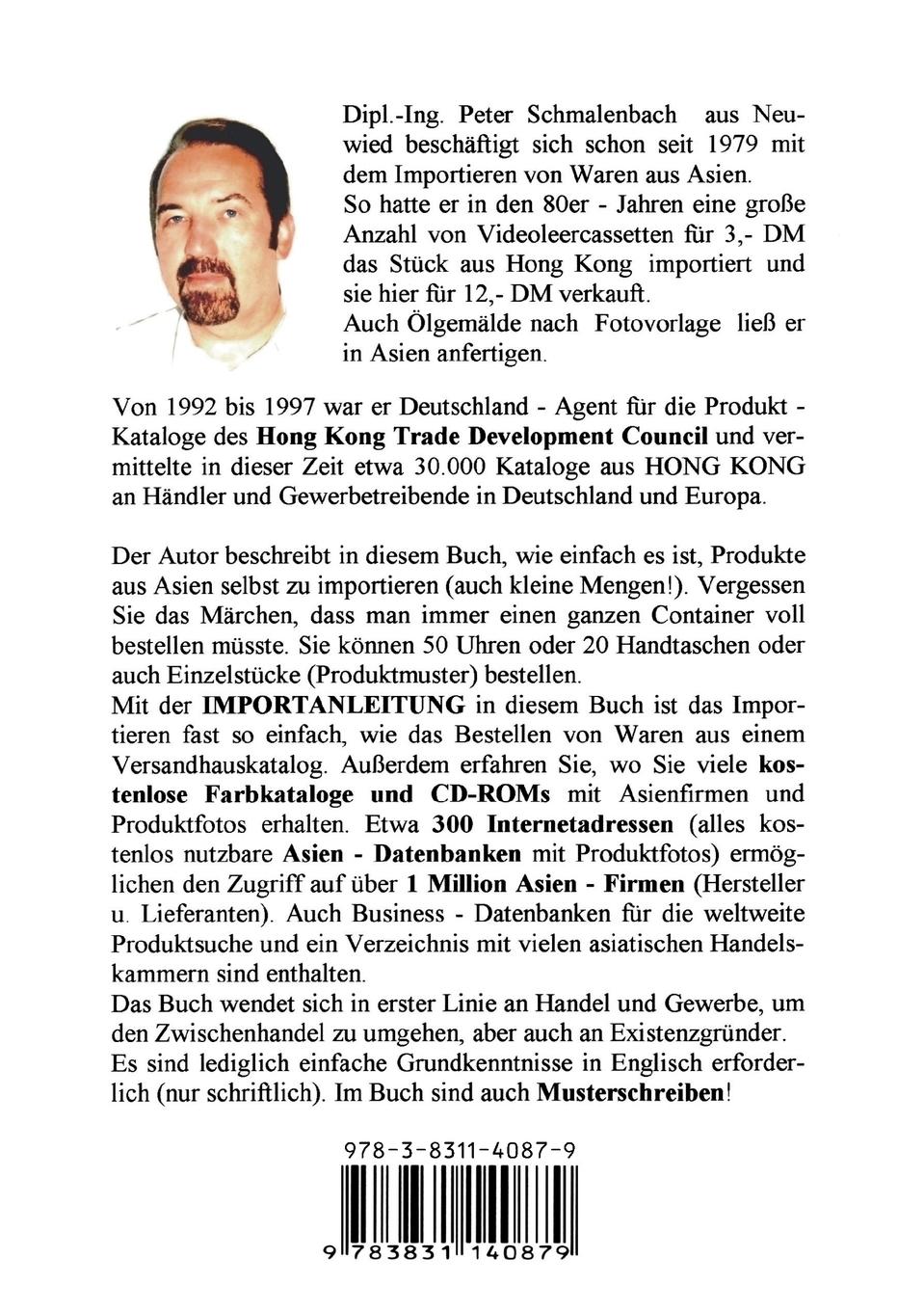 Rückseitencover Asien - Bezugsquellen für Handel und Gewerbe