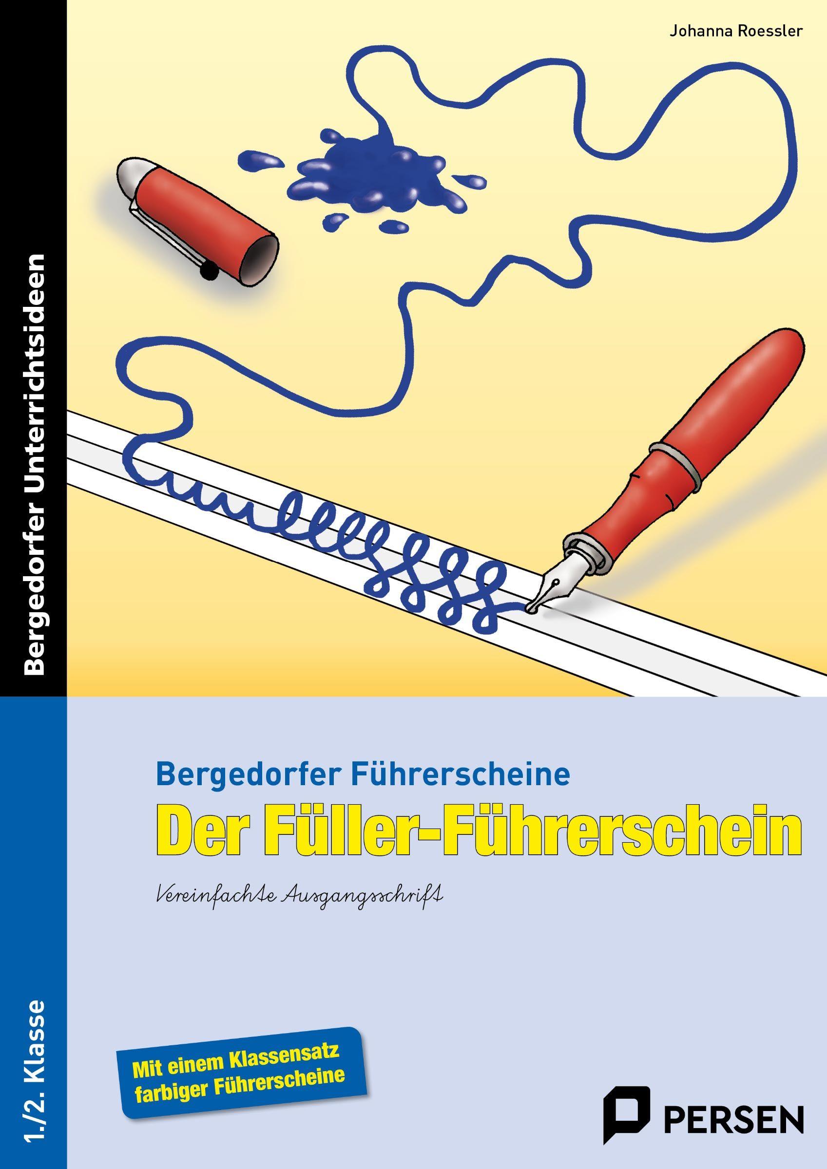 Vorderes Coverbild Der Füller-Führerschein. Vereinfachte Ausgangsschrift