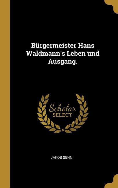 Vorderes Coverbild Bürgermeister Hans Waldmann's Leben Und Ausgang.