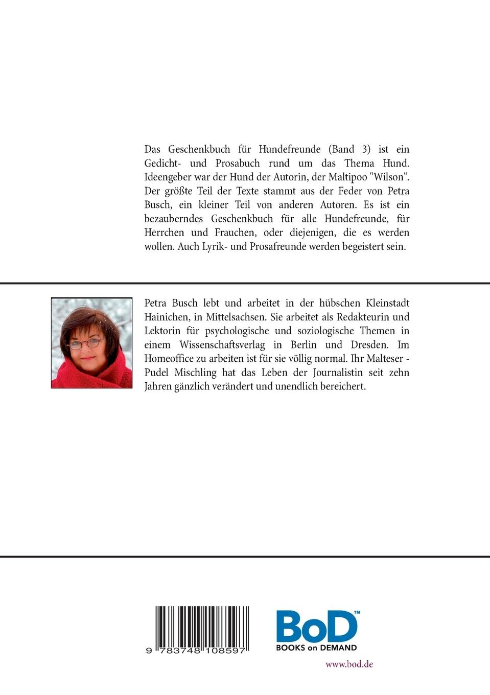 Rückseitencover Das Geschenkbuch für Hundefreunde