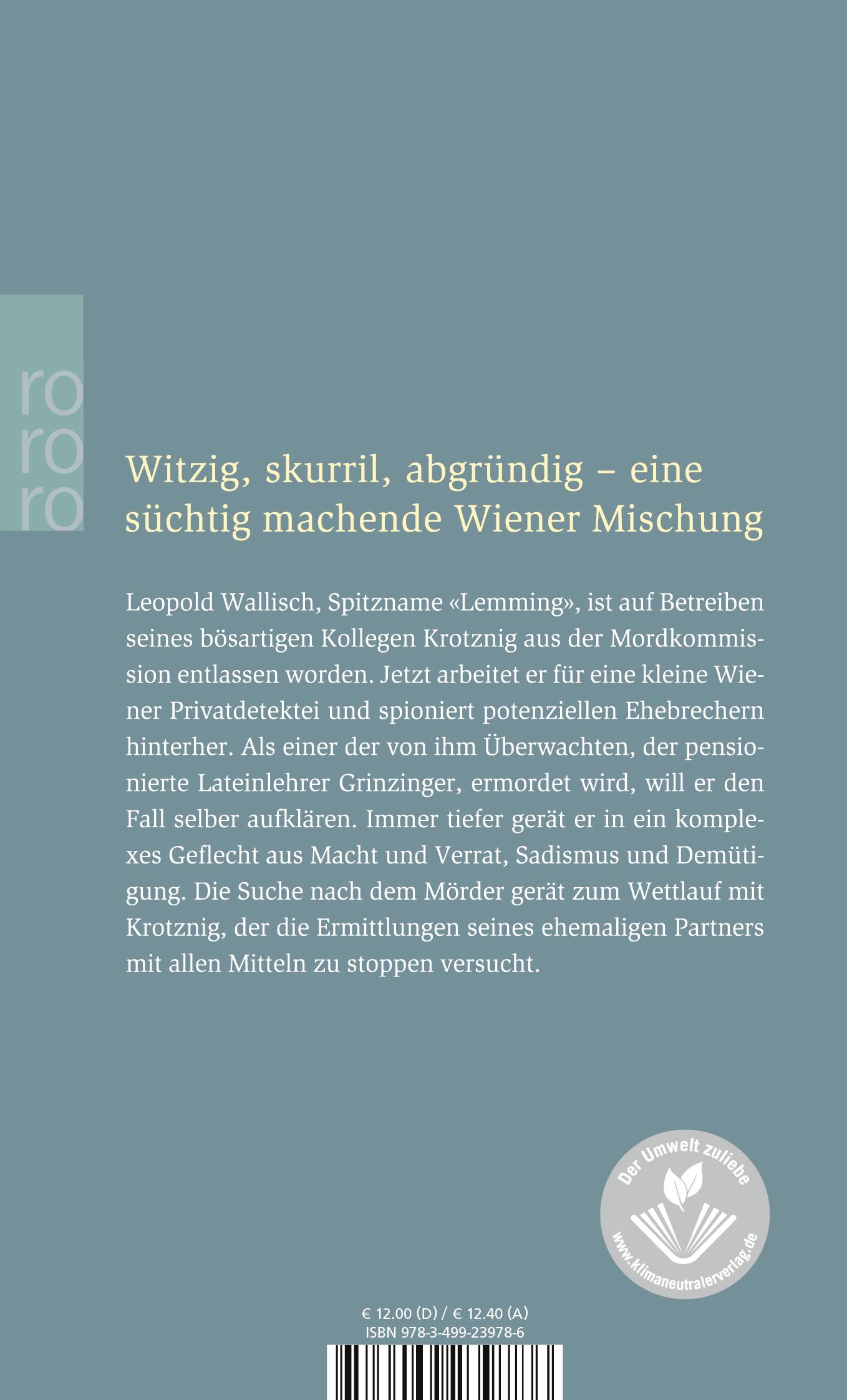 Rückseitencover Der Fall des Lemming