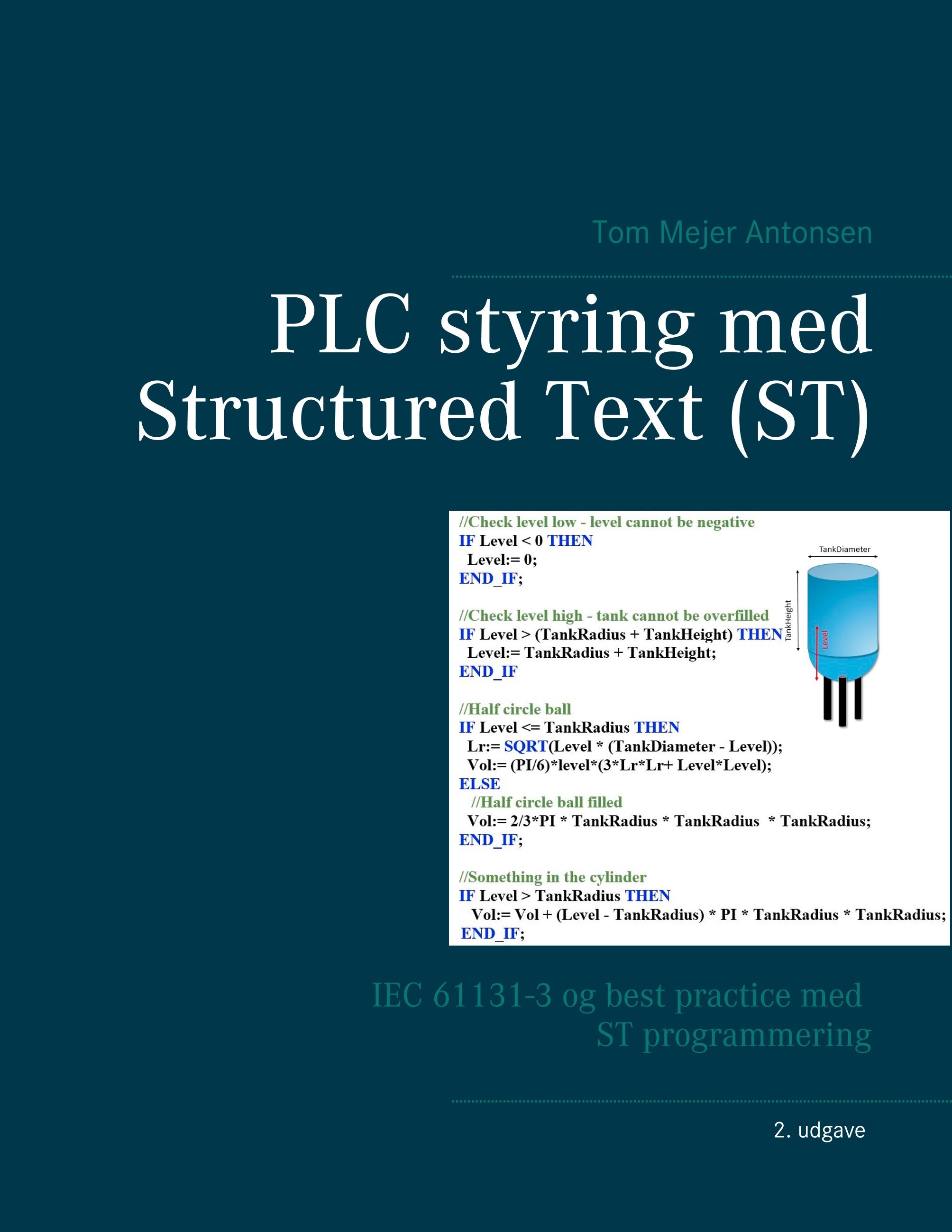 Vorderes Coverbild PLC styring med Structured Text (ST), Spiralryg