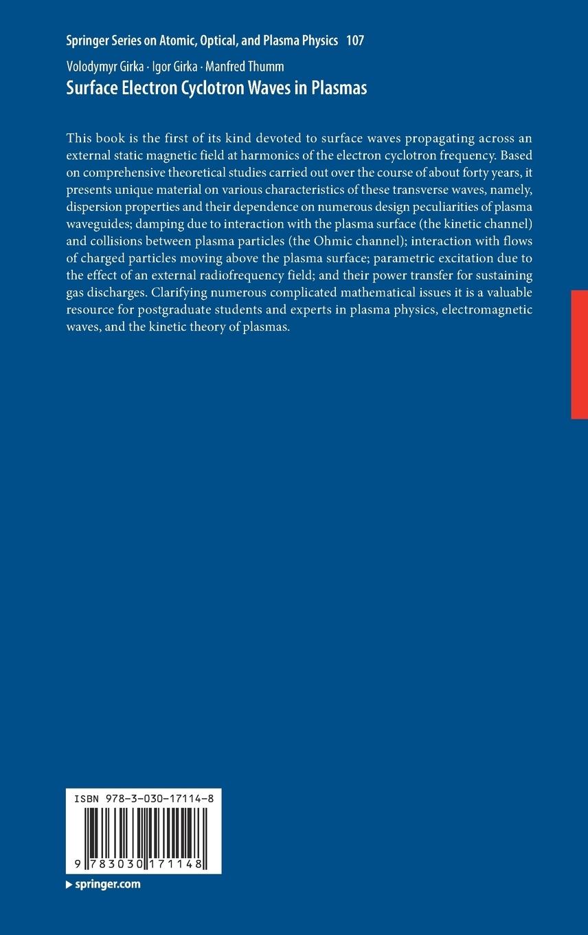 Rückseitencover Surface Electron Cyclotron Waves in Plasmas