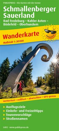 Vorderes Coverbild Schmallenberger Sauerland, Bad Fredeburg, - Kahler Asten - Bödefeld - Oberhundem 1:30 000