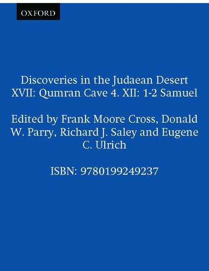 Vorderes Coverbild Qumran Cave 4