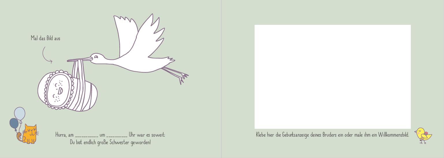 Beispielinhalt (Bild) Endlich große Schwester