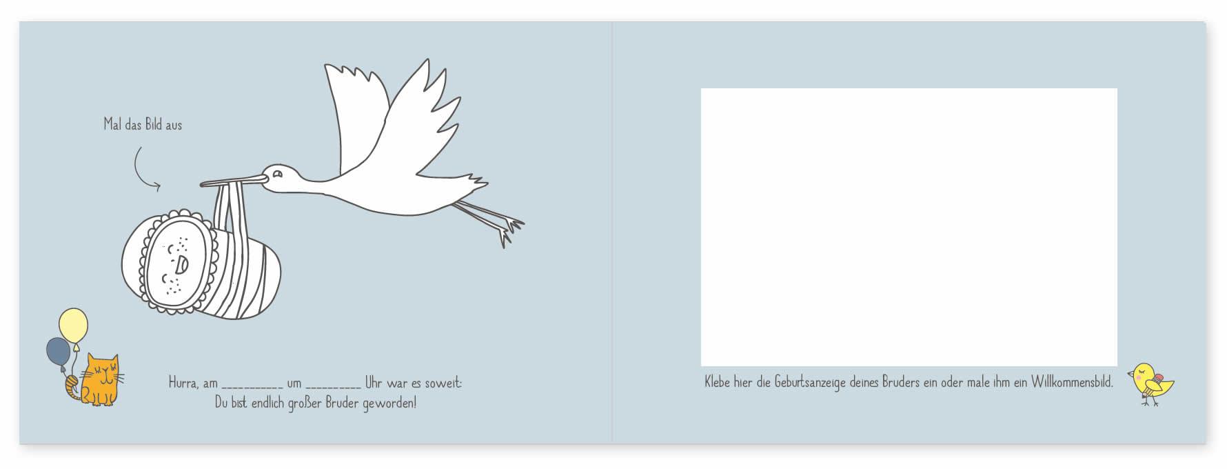 Beispielinhalt (Bild) Endlich großer Bruder