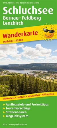 Vorderes Coverbild Schluchsee, Bernau - Feldberg - Lenzkirch 1:25 000