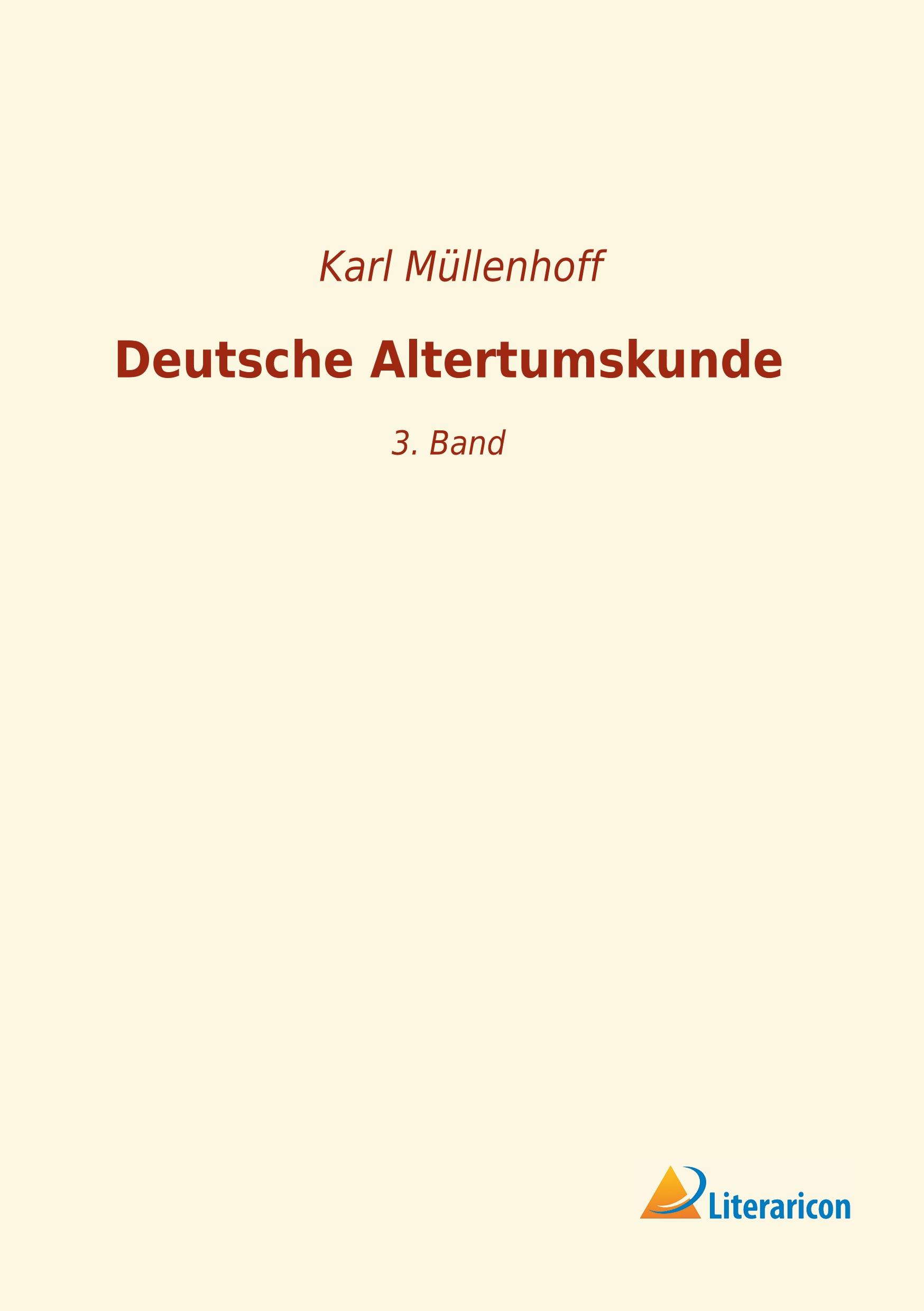 Vorderes Coverbild Deutsche Altertumskunde