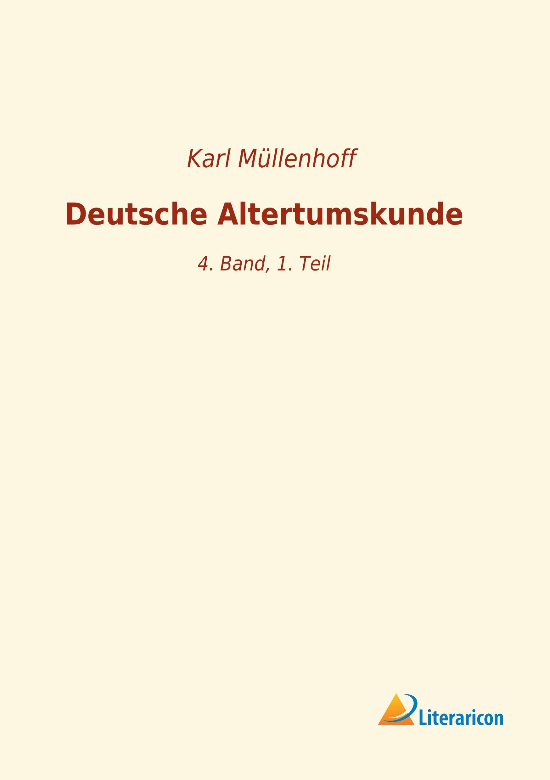 Vorderes Coverbild Deutsche Altertumskunde