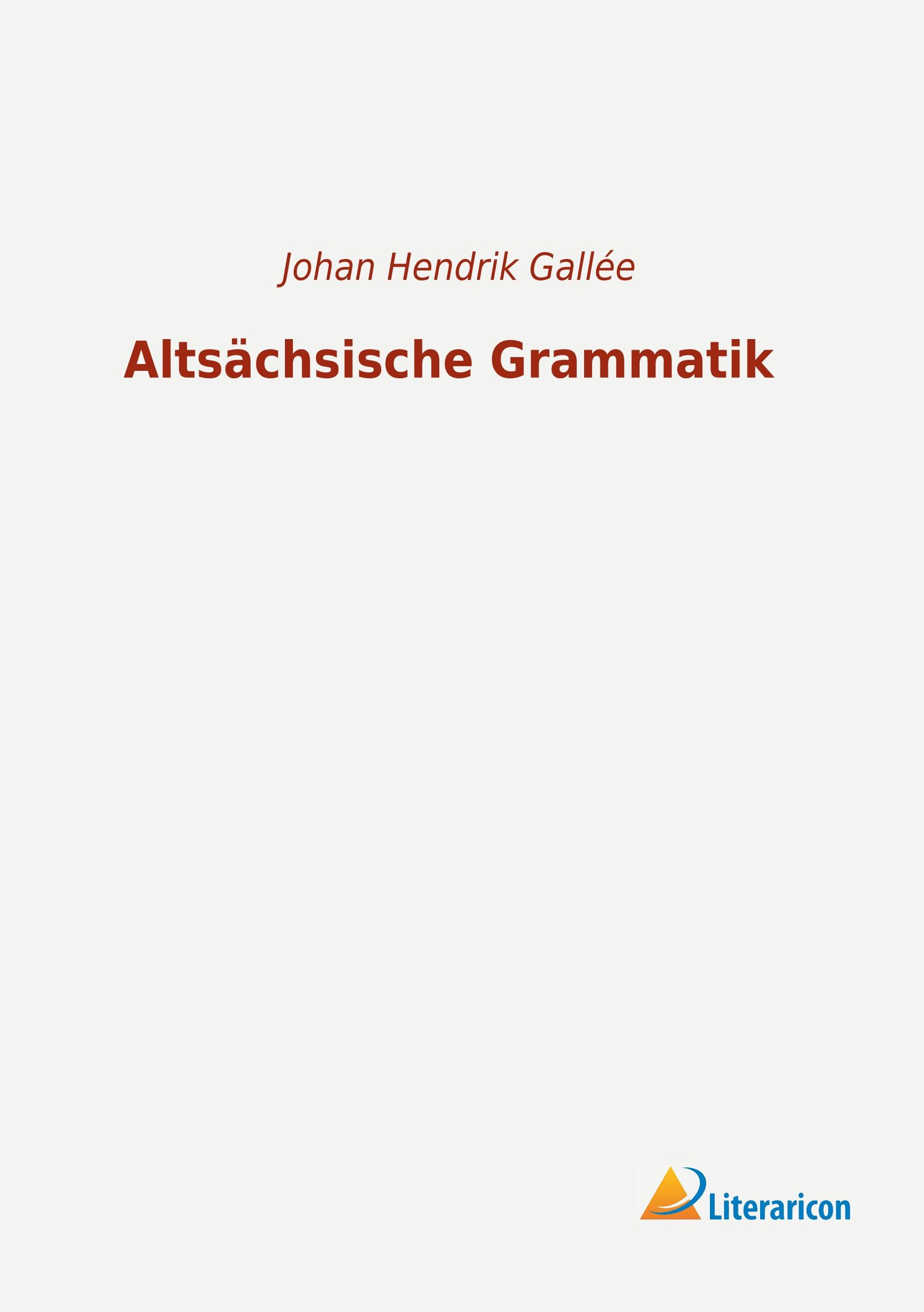 Vorderes Coverbild Altsächsische Grammatik