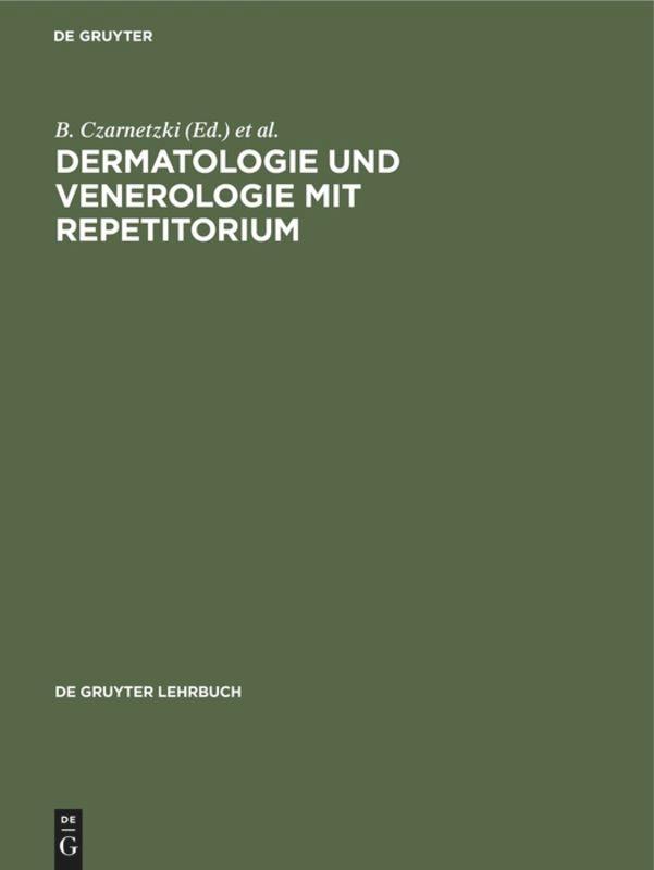Vorderes Coverbild Dermatologie und Venerologie mit Repetitorium