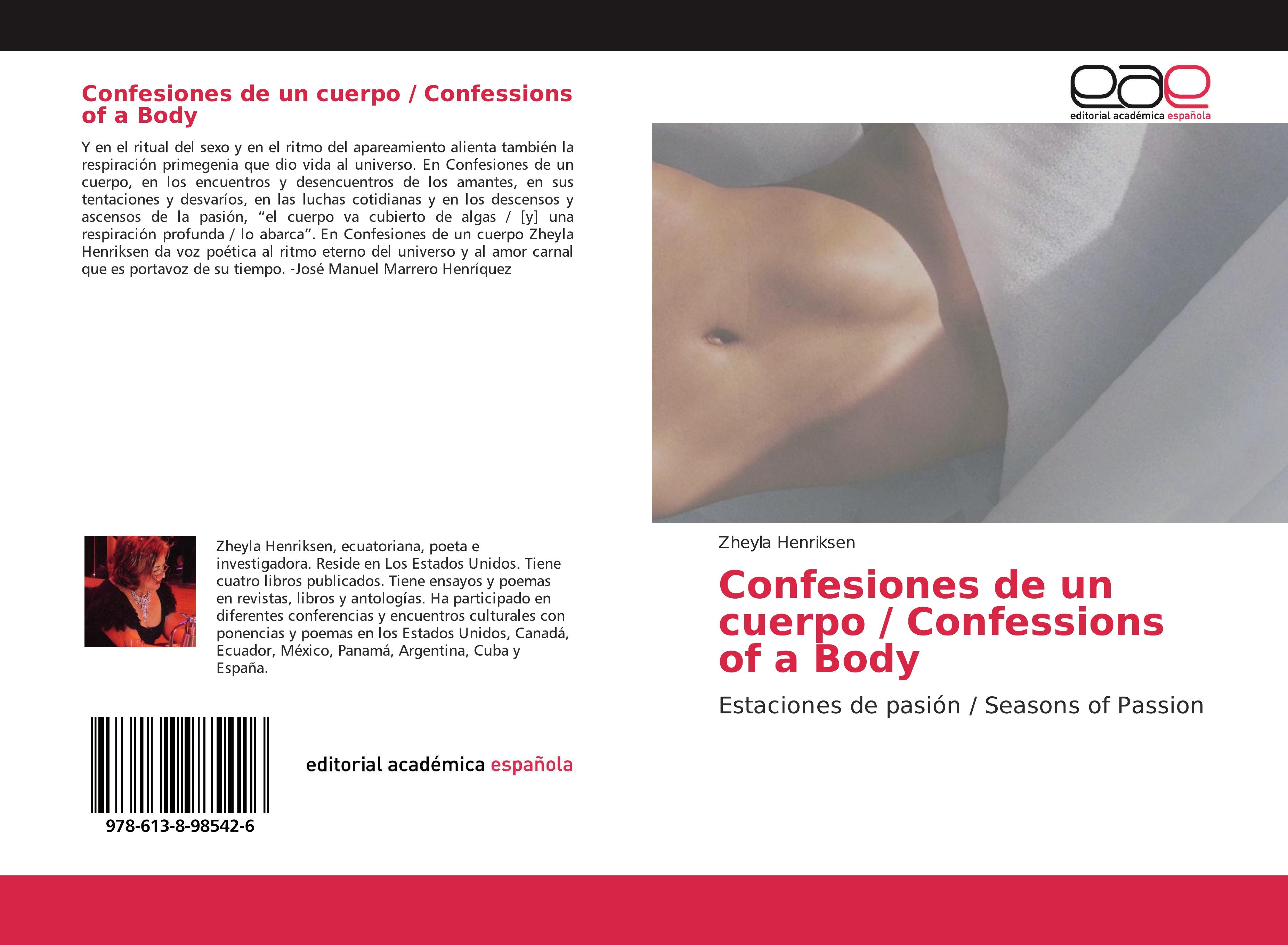 Vorderes Coverbild Confesiones de un cuerpo / Confessions of a Body