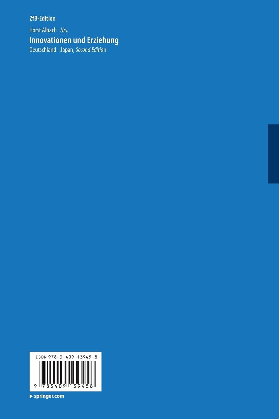 Rückseitencover Innovationen und Erziehung
