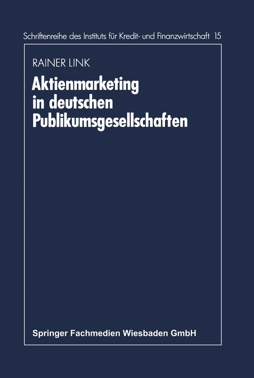 Vorderes Coverbild Aktienmarketing in deutschen Publikumsgesellschaften
