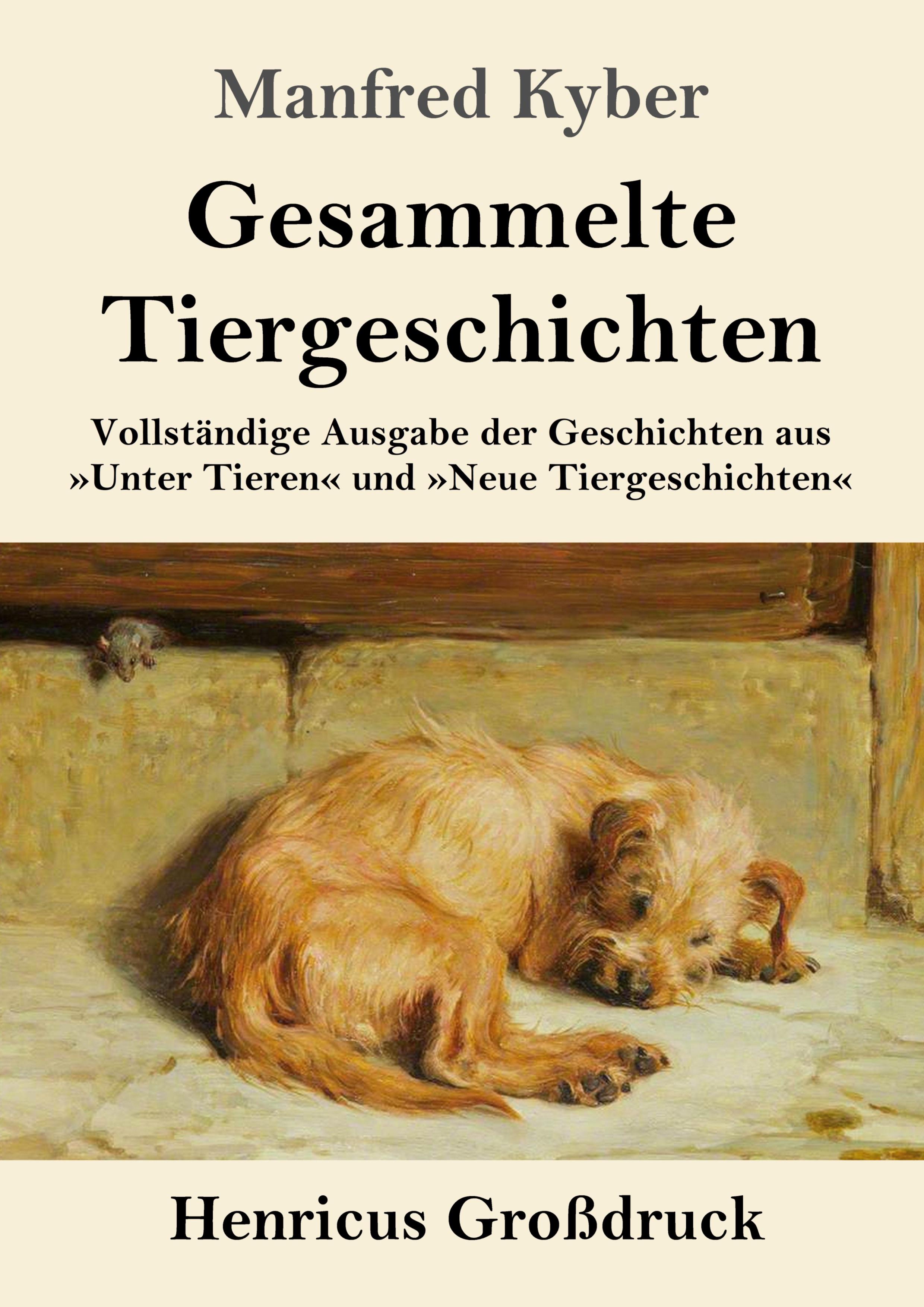 Vorderes Coverbild Gesammelte Tiergeschichten (Großdruck)